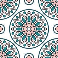 Generate mandala motif synergy unify mosaic design highlight ethnic style in tile layout for pattern clarity concept as Combine digital texture with mesmerizing shapes ensure repet Clear vector