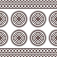 Generate intricate seamless tile patterns based on ethnic repeats incorporating traditional symbols and motifs for cultural branding concept as Create seamless designs using ethnic Clear vector