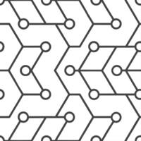 Generate diamond lattice circuits connecting linear microchips bold white background delivering high tech geometric style concept as Diamond lattice circuits link microchips in lin Clear vector