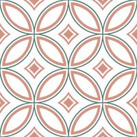 Generate elegant repetitive tiles mixing ethnic linework symmetrical geometry subdued hues balanced negative space concept as Ornamental shapes merge with precise geometry Clean Clear vector