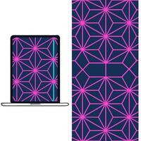 Futuristic seamless pattern featuring abstract geometric shapes in neon hues creating a dynamic digital interface aesthetic concept as A vibrant scene showcasing interconnected neo Clear vector