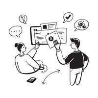 Game Development Brainstorming concept as Game developers brainstorm ideas for a new game discussing characters plot and gameplay mechanics in Photo Stock Concept Clear vector
