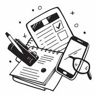 Flat lay of a graphic tablet and keyboard with a mouse symbolizing digital creativity in double exposure with copy space concept as A flat lay of a graphic tablet and keyboard int Clear vector