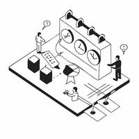 flat icon Time Management Workshop concept as Participants learn effective time management strategies to optimize daily tasks and enhance life efficiencySimple flat illustration i Clear vector