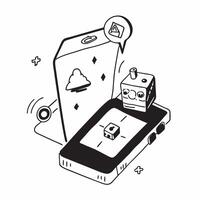 flat icon Travel Companion Mobile App concept as A travel companion app helps users plan trips find local attractions and navigate new cities on their smartphonesSimple flat illus Clear vector