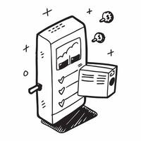 flat icon Smart Refrigerator Grocery Management concept as A smart refrigerator that tracks grocery usage and suggests shopping lists based on consumption patternsSimple flat illu Clear vector