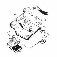 flat icon Stress Management Training concept as Employees learn stress management techniques in a training session to improve well being and productivitySimple flat illustration i Clear vector