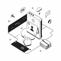 flat icon Remote Home Access via Smart Locks concept as Accessing home remotely via smart locks that offer security and convenience through a smartphone appSimple flat illustratio Clear vector