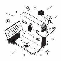 flat icon Mobile App for DIY Projects concept as Enthusiasts use a mobile app to find and manage DIY projects accessing tutorials and materials listsSimple flat illustration in is Clear vector