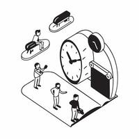 flat icon Excessive Documentation concept as Workers spend an inordinate amount of time on excessive documentation duplicating efforts and detailsSimple flat illustration in isome Clear vector
