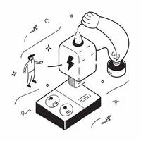 flat icon Energy Saving with Smart Thermostats concept as Utilizing smart thermostats in a smart home to optimize heating and cooling for energy savingsSimple flat illustration in Clear vector