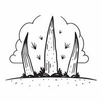 flat design backdrop Towering Giants of the Forest concept as Towering old growth trees dominate the landscape their massive trunks telling stories of centuries past flat illustra Clear Set 2 vector