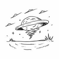 flat design backdrop Rolling Thunder Over Prairie concept as Vast prairie lands under the spell of rolling thunder capturing the freedom and wildness of nature flat illustration i Clear vector