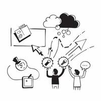 Financial Firms Adopting Cloud Computing concept as Financial firms adopt cloud computing to streamline operations and enhance financial service offerings in Photo Stock Concept Clear vector
