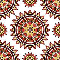 Ethnic patterns seamless design with vibrant colors and tribal motifs for a bold culturally inspired aesthetic concept as Bold ethnic patterns with tribal motifs and vibrant colors Clear vector