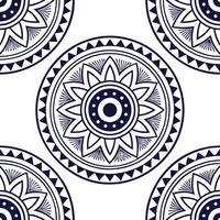 Ethnic patterns seamless design with tribal art and geometric elements for a balanced culturally inspired design concept as Balanced ethnic patterns with tribal art and geometric e Clear vector