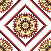 Ethnic patterns seamless design with geometric shapes and earthy tones for a modern organic vibe concept as Geometric ethnic patterns with earthy tones perfect for a modern and org Clear vector