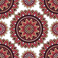 Ethnic patterns seamless design with intricate details and rich colors for a luxurious cultural aesthetic concept as Intricate ethnic patterns with rich deep colors for a luxurious Clear vector