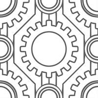 Envision orthogonal circuits half tone shapes expansive white fields producing crisp geometric tiles with modern tech minimalism concept as Orthogonal circuits connect half tone sh Clear vector