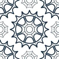 Envision seamless tiling blending angular nodes bright arcs white fields highlighting futuristic elements concept as Illustrate sharp geometry contrasting with negative space formi Clear vector