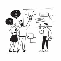 Entrepreneurs Discussing Crypto Start up concept as A young entrepreneurial team brainstorms ideas for a new crypto start up in a vibrant workspace in Photo Stock Concept Clear vector