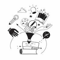 Employee Wellness Program concept as A company launches an employee wellness program focusing on mental health and work life balance in Photo Stock Concept Clear vector