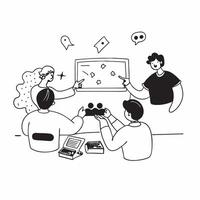 Endless Browsing of Emails concept as Employees spend excessive time browsing through emails without addressing any important communications in Photo Stock Concept Clear vector