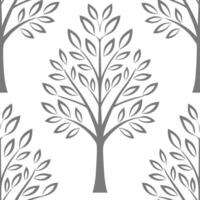 Elegant winter trees seamless tile pattern with frosted branches and silver leaves for sophisticated decor concept as Frosted branches and silver leaves arranged seamlessly to crea Clear vector