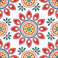 Eastern European folk art and embroidery seamless tile pattern with vibrant colors and intricate details for traditional decor concept as Vibrant folk art and intricate embroidery Clear Set 2 vector