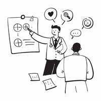 Doctor with visual impairment leading a patient care workshop concept as A doctor with visual impairment confidently leading a patient care workshop illustrating expertise inclusio Clear Set 2 vector