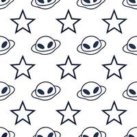 Devise repeatable cosmic patterns influenced by alien glyphs star geometry and white isolation for imaginative brand visuals concept as Channel extraterrestrial markings fused with Clear vector