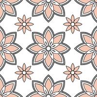 Develop seamless tile designs using repeating ethnic patterns soft textures and a white space separation to enhance visual flow concept as Repeating ethnic patterns are enhanced by Clear vector
