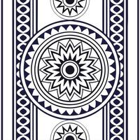 Develop seamless ethnic tile patterns that combine intricate borders with regional symbols and isolated white backgrounds for clear visuals concept as Use ethnic borders and region Clear vector