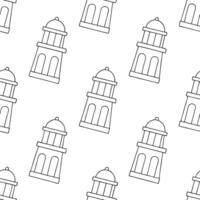 Develop minimalist seamless pattern with subtle local icons isolated white background and flawless tile repeat structure for print design concept as Minimalist design featuring sub Clear vector