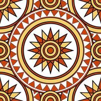 Develop a seamless tile pattern inspired by traditional Indian block prints with intricate floral motifs and earthy tones concept as Combine intricate floral block prints from Ind Clear Set 2 vector