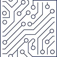 Design seamless tile patterns with dynamic circuit board textures and abstract electronic signals on isolated white for futuristic interface design concept as Utilize dynamic circu Clear vector