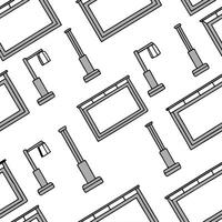 Design seamless tile patterns with cyberpunk inspired elements like neon lights futuristic grids and clean white balance for a tech inspired look concept as Neon lights and futuris Clear vector