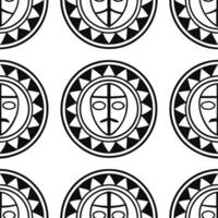Design seamless tile patterns using ethnic illustrations incorporating tribal symbols and cultural motifs with isolated white balance concept as Integrate ethnic art and illustrati Clear Set 4 vector