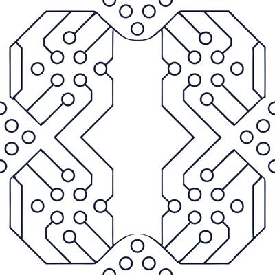 Design seamless tile patterns using intricate circuit board layouts with isolated white balance for modern digital branding and futuristic tech visuals concept as Combine detailed Clear