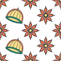 Design seamless tile patterns using ethnic illustrations incorporating tribal symbols and cultural motifs with isolated white balance concept as Integrate ethnic art and illustrati Clear Set 3 vector
