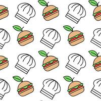 Design seamless patterns incorporating local culinary traditions and dishes ideal for food branding and cultural marketing concept as Merge food related motifs and culinary heritag Clear vector