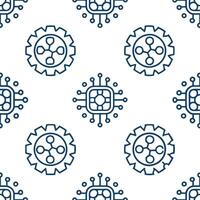 Design seamless futuristic tile patterns using technology inspired elements and isolated white backgrounds perfect for digital interfaces concept as Combine sleek technology based Clear Set 6 vector