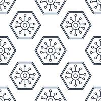 Design seamless futuristic tile patterns using technology inspired elements and isolated white backgrounds perfect for digital interfaces concept as Combine sleek technology based Clear Set 4 vector