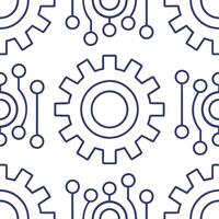 Design seamless futuristic patterns using digital motifs like artificial intelligence circuits and isolated white space for clean visuals concept as Use AI digital motifs and futur Clear Set 2 vector