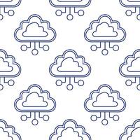 Design seamless futuristic tile patterns using technology inspired elements and isolated white backgrounds perfect for digital interfaces concept as Combine sleek technology based Clear Set 3 vector