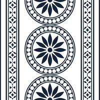 Design seamless ethnic border patterns using traditional symbols and motifs with clean white backgrounds perfect for modern branding projects concept as Integrate timeless ethnic d Clear vector