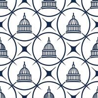 Design modern repeat tile pattern integrating iconic local symbols balanced white background and precise geometric layout for merchandising concept as Modern tile design highlighti Clear vector