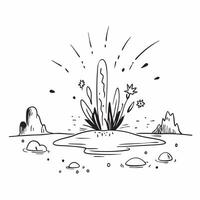 Desert Wildflowers in Bloom concept as Desert landscapes come alive with the unexpected explosion of wildflowers showcasing resilience and vibrant life in Photo Stock Concept Clear Set 2 vector
