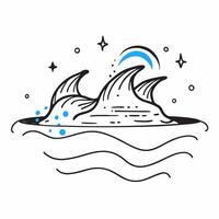 Dancing Lights of the Ocean concept as Waves dance with glowing blue lights offering a breathtaking scene for nighttime ocean observers in Photo Stock Concept Clear Set 2 vector