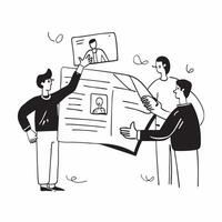 Data Privacy Training concept as Employees attending a data privacy training session to learn about protecting sensitive information in Photo Stock Concept Clear vector